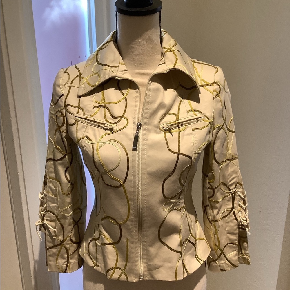 NWOT Zippered Elegant Cotton Jacket